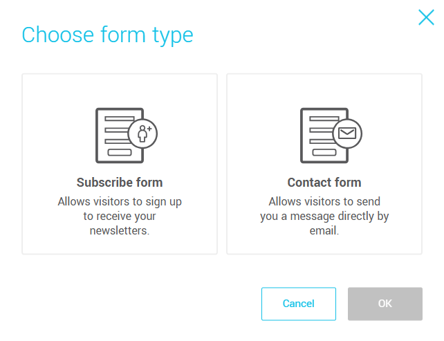 Choose form type