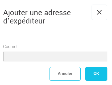 Ajouter une adresse d'expéditeur