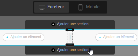 Ajouter une section bouton