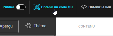 Obtenir un code QR