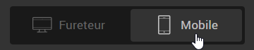 Cliquez sur Mobile puis sélectionnez votre élément de liste à puces