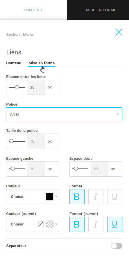 Mise en page