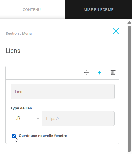 Ouvrir le lien dans une nouvelle fenêtre