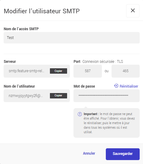 Cr&eacute;er un utilisateur