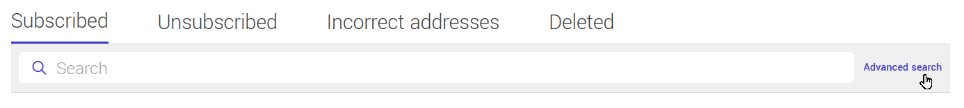 advanced search